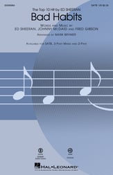 Bad Habits SATB choral sheet music cover